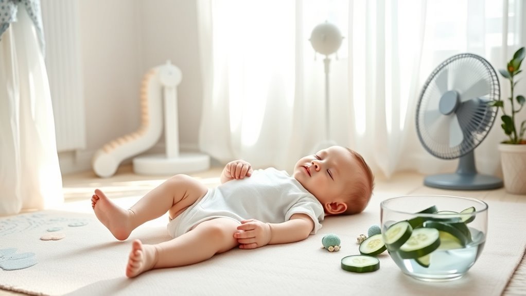 dress baby in lightweight fabrics