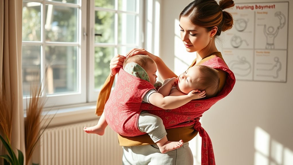 ergonomic babywearing for comfort