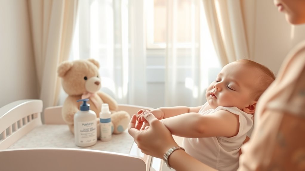 gentle infant skincare routine
