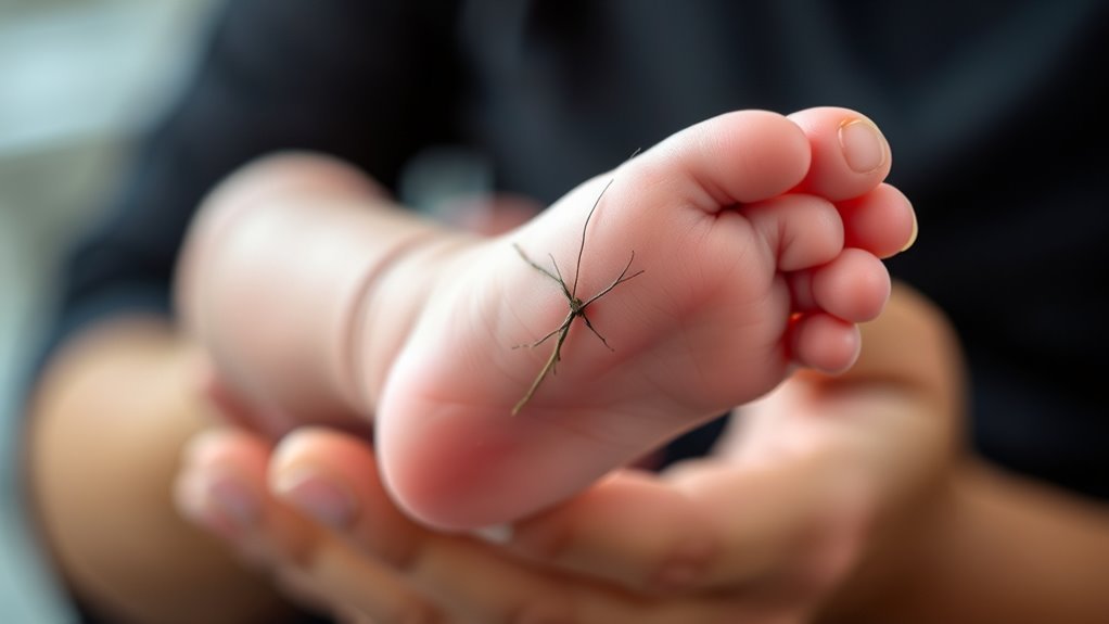 hair wraps around limbs