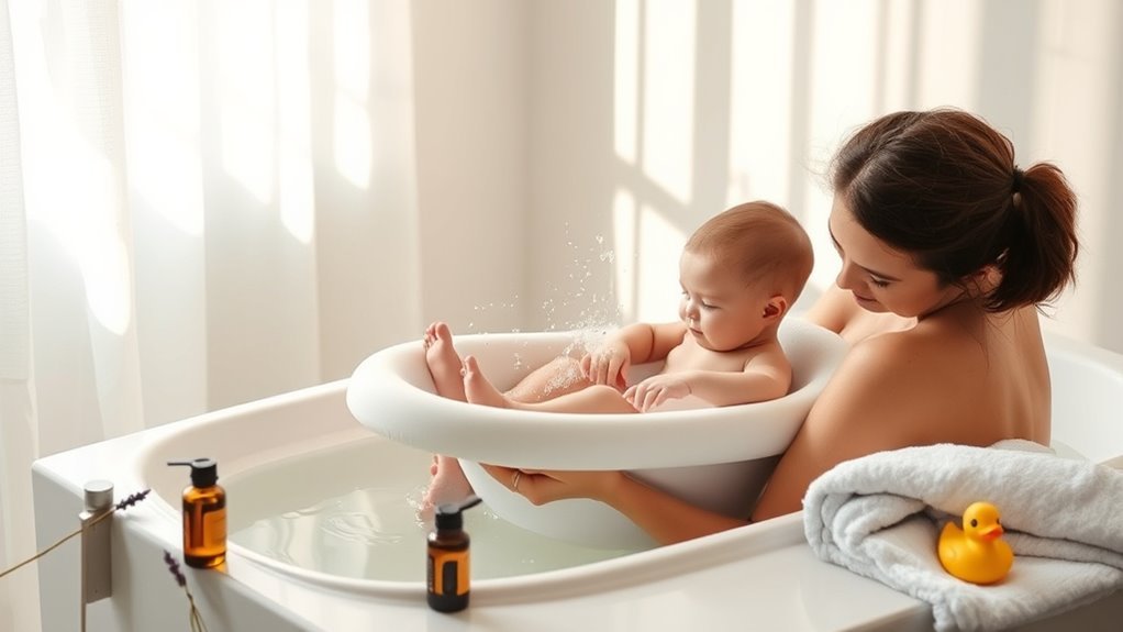 lukewarm baths for relief