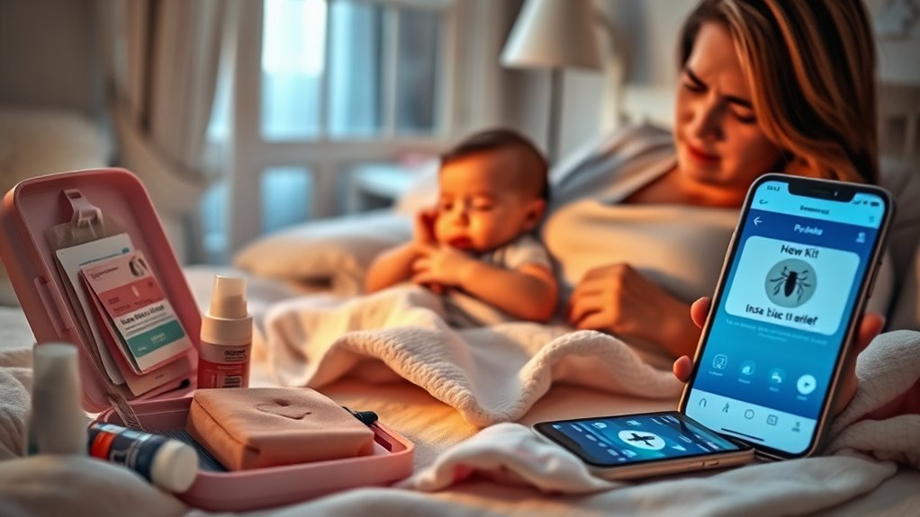 monitor baby for symptoms